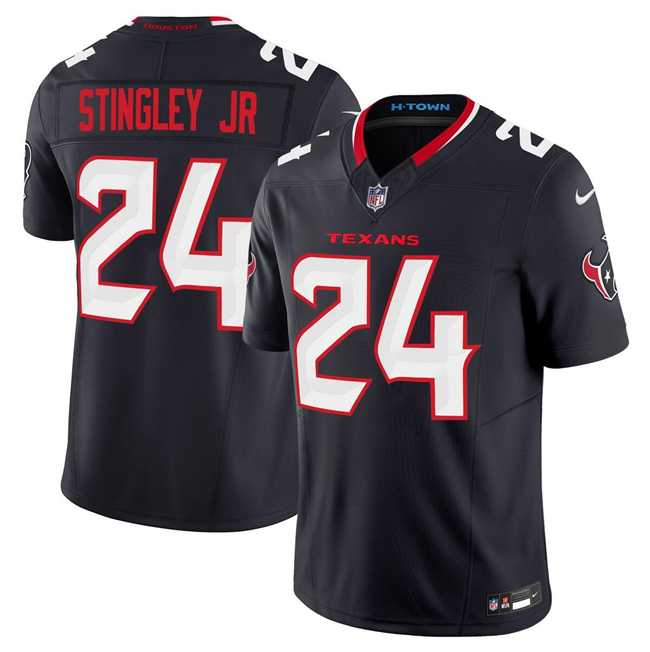 Men & Women & Youth Houston Texans #24 Derek Stingley Jr. Navy 2024 Vapor F.U.S.E. Limited Stitched Jersey->houston texans->NFL Jersey